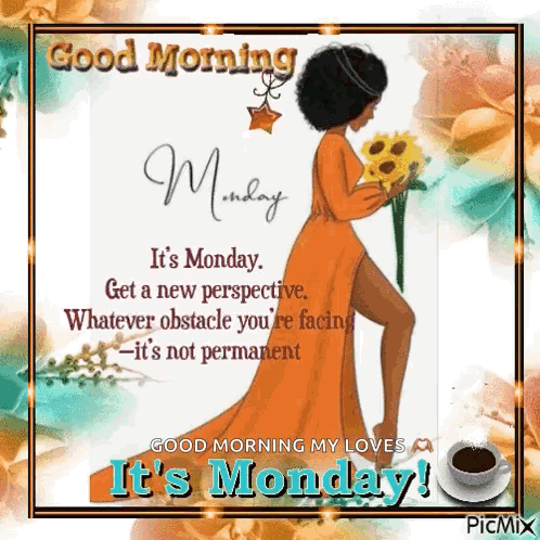 It 'S Monday , Get A New Perspective . Whatever Obstacle You 'Re Facing - It 'S Not Permanent GIF
