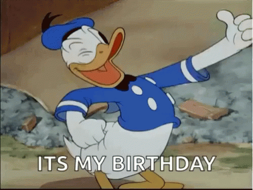 It's My Birthday Donald Duck GIF