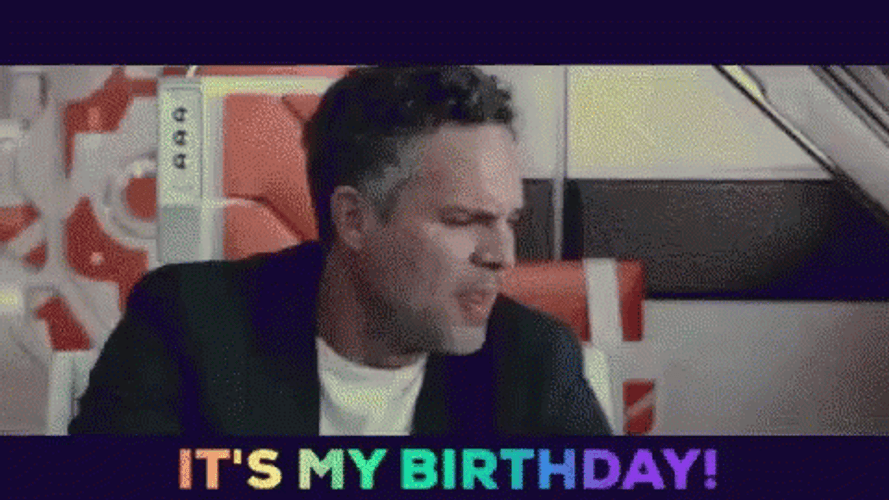 It's My Birthday Mark Ruffalo GIF