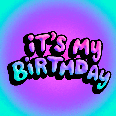 It's My Colorful Birthday Month GIF