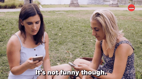 It's Not Funny Though National Sisters Day GIF