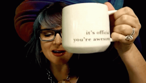 It's Official You're Awesome Woman Show Mug GIF
