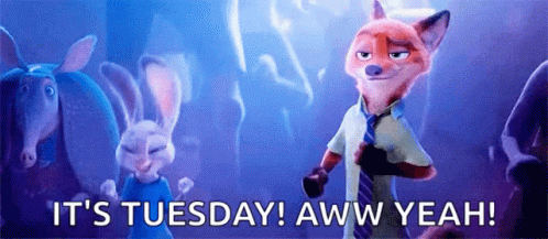 It's Only Tuesday Aww Yeah GIF