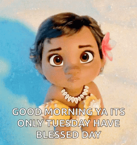 It's Only Tuesday Cute Moana Baby GIF