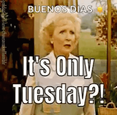 It's Only Tuesday Old Lady Fell GIF