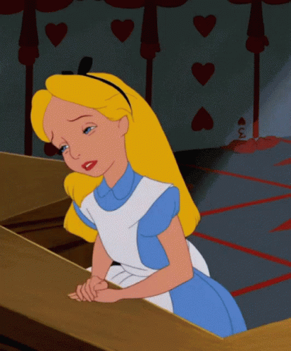 It's Only Wednesday Alice In Wonderland Face Palm GIF