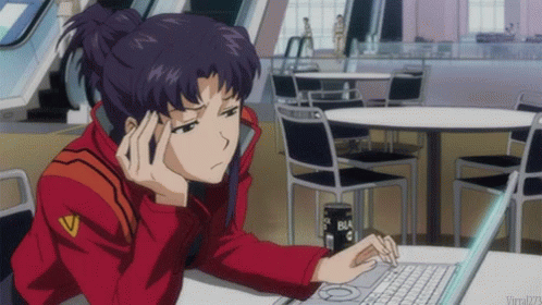 It's Only Wednesday Misato Katsuragi Bored GIF