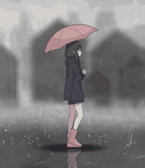 Sad, monochrome and walk gif anime #1084584 on animesher.com
