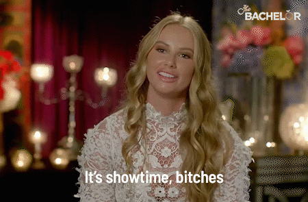 It's Showtime Rachael The Bachelor GIF