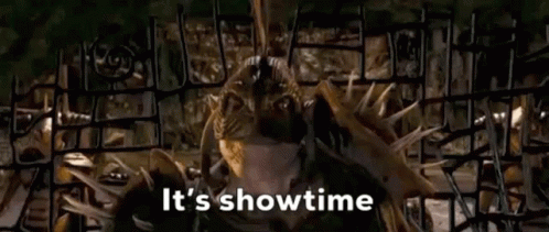 It's Showtime Darkos Antagomist GIF