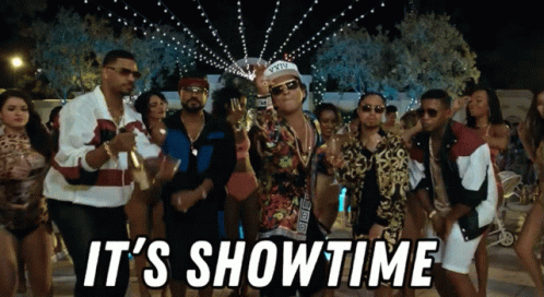 It's Showtime Bruno Mars GIF