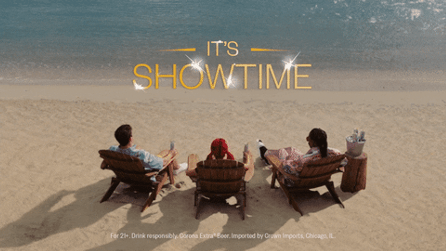 It's Showtime Beach Cheers GIF