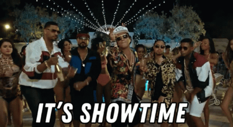 It's Showtime Bruno Mars GIF