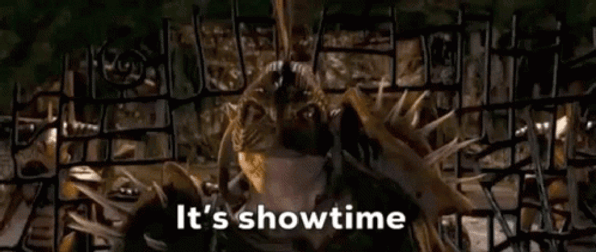 It's Showtime Darkos Antagomist GIF