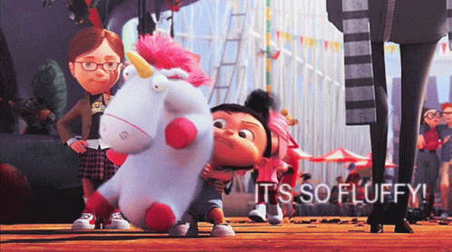 It's So Fluffy Excited Agnes Big Eyes GIF