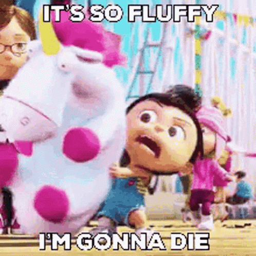 It's So Fluffy Happy Agnes GIF