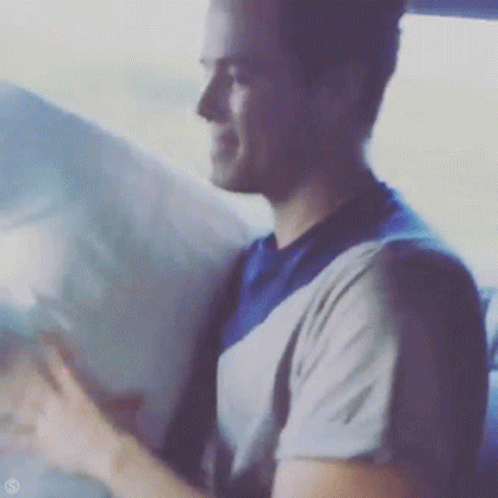 It's So Fluffy Man Feeling The Softness GIF