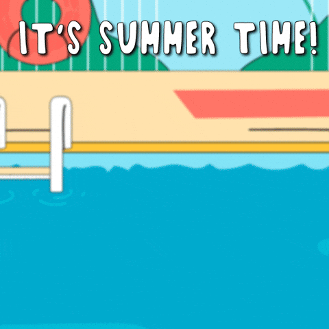 It's Summer Time Hop On The Floaties GIF