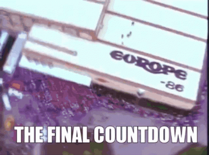 It's The Final Countdown 80'S Icon Europe GIF