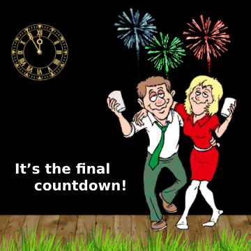 It's The Final Countdown Couple Celebrating Animation GIF