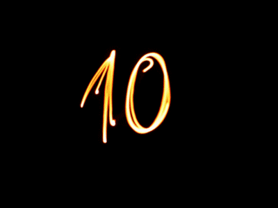It's The Final New Year Countdown Neon Light GIF