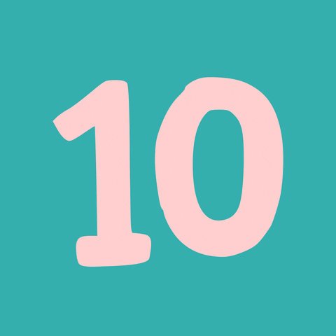 It's The Final Number Countdown Polychromatic Art GIF