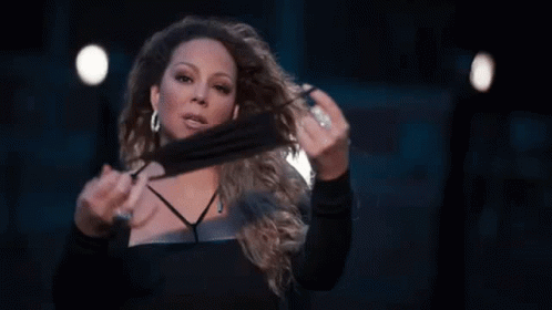 It's Time Mariah Carey Blind Fold GIF