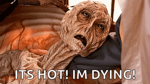 It's Too Hot Someone's Dying GIF