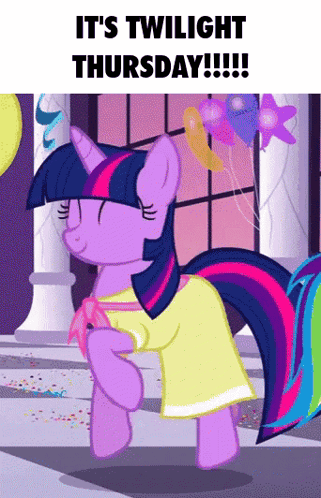 It's Twilight Sparkle Thursday Hoping GIF