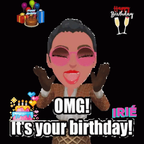 Animated Omg It's Your Birthday GIF