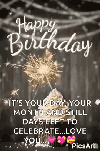It 'S Your Day , Your Month And Still Days Left To Celebrate . GIF