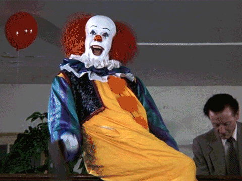 It The Clown Was Happy Playing GIF