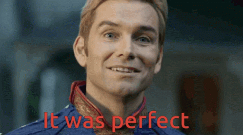 It Was Perfect Homelander Meme GIF