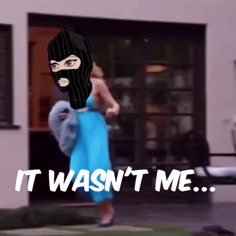 It Wasn't Me Runs In A Hurry GIF