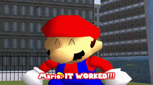 It Worked Happy Mario GIF