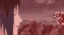 Itachi And Sasuke Bloody Head Touch Dying GIF