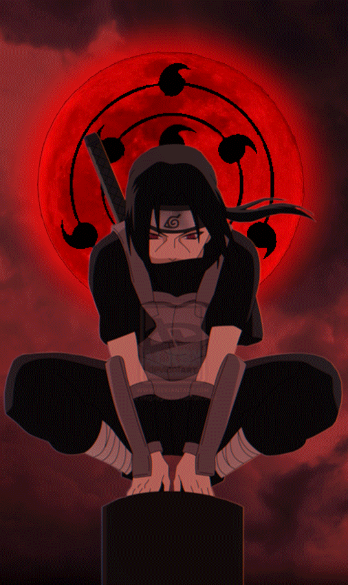 Itachi Uchiha Beautiful Animation GIF