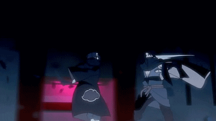 Itachi Vs Sasuke Akatsuki Fight GIF