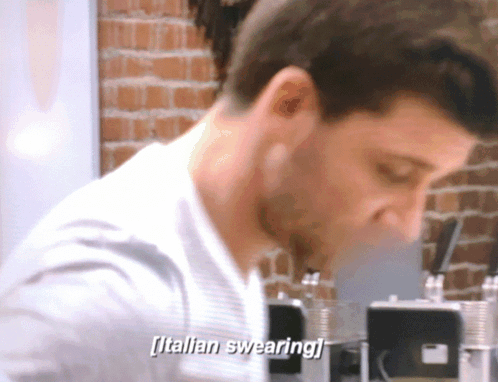 Italian Baker Swearing GIF