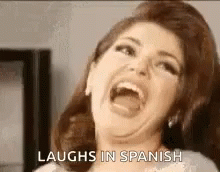 Itati Cantoral Laughs In Spanish GIF