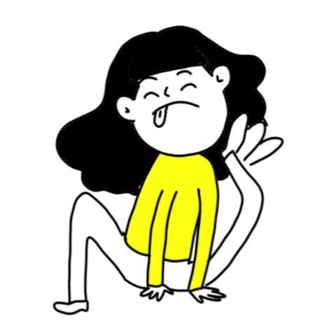 Itchy Girl Scratches Like Dog GIF