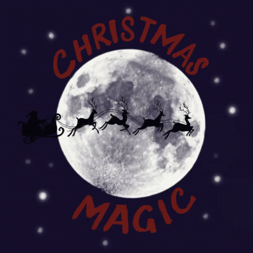 Its A Christmas Miracle Santa Claus On Sleigh GIF