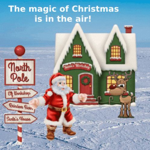 Its A Christmas Miracle Santa Claus Rudolph GIF
