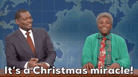 Its A Christmas Miracle Snl Kenan Michael GIF