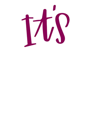 Its a Dogs Life Purple Lettering