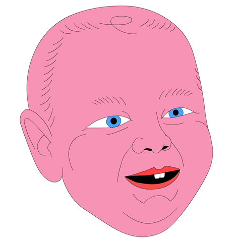 Its A Man Baby Crying Pink Face GIF