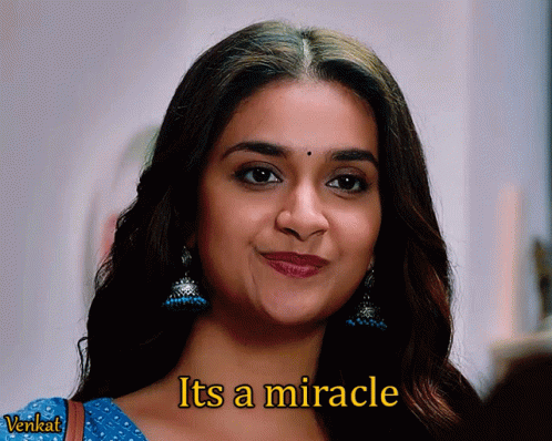 Its A Miracle Rang De Keerthy Suresh GIF