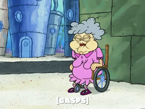 Its A Miracle Spongebob Mary Old Lady GIF