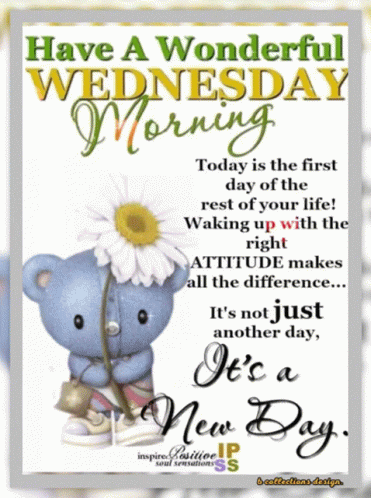 Its A New Day Happy Blessed Wednesday GIF