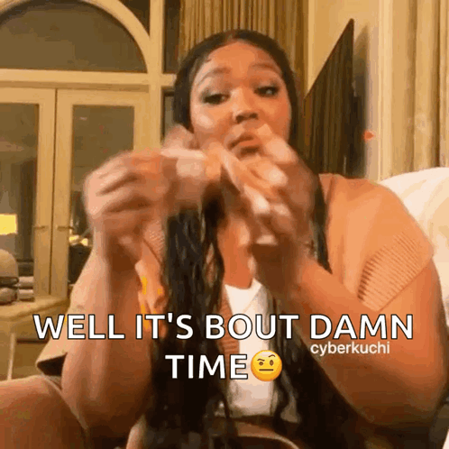 Its About Damn Time Lizzo GIF